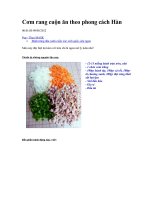 Cơm rang cuộn ăn theo phong cách Hàn