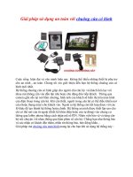 Giải pháp sử dụng an toàn với chuông cửa có hình