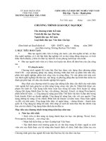 Chương trình giáo dục đại học kế toán