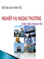 Nghiệp vụ ngoại thương