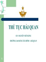 Thủ tục hải quan
