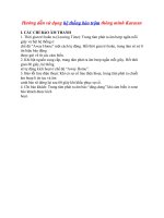 Hướng dẫn sử dụng hệ thống báo trộm thông minh Karassn