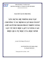 Các định luật bảo toàn