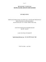 486 Những giải pháp nâng cao năng lực cạnh tranh trong hoạt động tín dụng tại Sở giao dịch II Ngân hàng Đầu tư &Phát triển Việt Nam