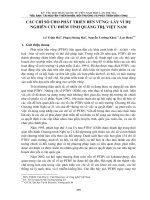 Các chỉ số phát triển bền vững: Lấy ví dụ nghiên cứu điểm tỉnh Quảng Trị, Việt Nam