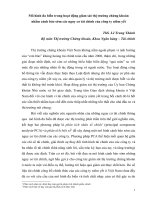 Mô hình đa biến trong hoạt động giám sát thị trường chứng khoán  nhằm cảnh báo sớm các nguy cơ tài chính của công ty niêm yết