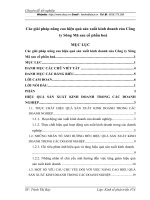 Các giải pháp nâng cao hiệu quả sản xuất kinh doanh của Công ty Sông Mã sau cổ phần hoá