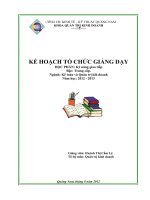 Kế hoạch tổ chức giảng dạy kỹ năng giao tiếp bậc trung cấp