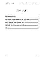 Quy trình cho vay theo hạn mức tín dụng