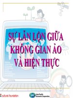 Sự lẫn lộn giữa không gian ảo và hiện thực