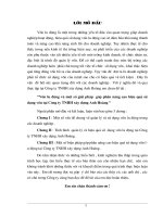 537Giải pháp phòng ngừa và hạn chế rủi ro trong cho vay tại Ngân hàng công thương Thanh Ho