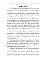 Hoạt động của đội tàu vận tải container Việt Nam - thực trạng và giài pháp