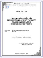 luận văn thạc sỹ giáo dục học Võ Thị Thái Thủy