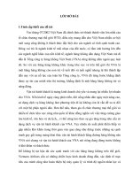 Giải pháp để phảt triển hoạt động vận tải hành khách của Vietnam Airlines