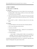 Thực nghiệm nghiên cứu về cây vọng cách Prema