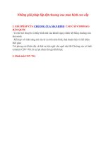 Những giải pháp lắp đặt chuong cua man hinh cao cấp