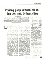 Phương pháp kế toán chi phí dựa trên mức độ hoạt động