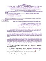 ĐỀ CƯƠNG HƯỚNG DẪN  XÂY DỰNG BÁO CÁO KẾT QUẢ TRIỂN KHAI KẾ HOẠCH NĂM 2009 VÀ PHƯƠNG HƯỚNG TRIỂN KHAI NHIỆM VỤ NĂM 2010