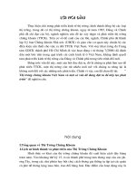 Thị trường chứng khoán Việt nam và 1 số vấn đề đang đặt ra để tiếp tục phát triển