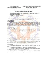 Chương trình giáo dục đại học- trình độ cao đẳng