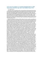 Tản văn về văn hóa và văn hóa kinh doanh của mỗi ngân hàng thương mại Việt nam thời kỳ hậu WTO