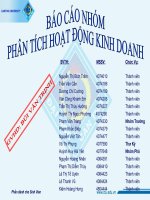 Phân tích hoạt động kinh doanh