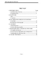 Đề tài công nghệ sản xuất dextran