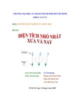 Điện tích nhỏ nhất xưa và nay