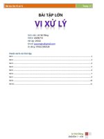 Bài tập lớn môn Vi xử lý