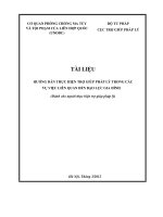 Tài liệu hướng dẫn thực hiện trợ giúp pháp lý trong các vụ việc liên quan đến bạo lực gia đình