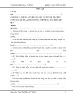 hoàn thiện tổ chức công tác kế toán doanh thu, chi phí và xác định kết quả kinh doanh tại Công ty TNHH An Cư