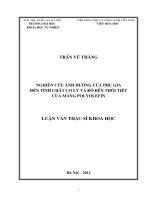 luận văn thạc sỹ khoa học Trần Vũ Thắng