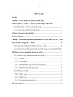 160 Xây dựng chiến lược phát triển Ngân hàng Thương mại Cổ phần Á Châu giai đọan 2006-2015