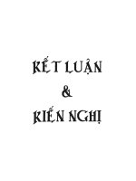 Kết luận và kiến nghị  hoạt tính của xúc tác phức sắt (II)