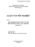 Thử nghiệm sử dụng thức ăn chế biến để ương nuôi cá lóc môi trề