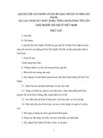 Quá độ từ các hình thái kinh tế- xã hội trước Chủ Nghĩa Tư Bản lên Chủ Nghĩa Xã Hội