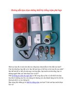 Hướng dẫn lựa chọn những thiết bị chống trộm phù hợp