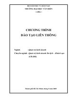 Chương trình đào tạo liên thông