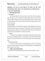 Công tác kế toán thành phẩm, tiêu thụ và xác định kết quả kinh doanh