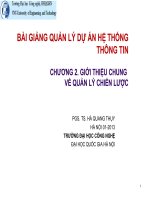 Quản lí dự án hệ thống thông tin