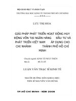314 Giải pháp phát triển huy động vốn tại Ngân hàng Đầu tư và Phát triển Việt Nam áp dụng cho chi nhánh TP.HCM