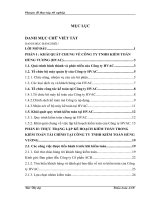 386 Hoàn thiện quá trình lập kế hoạch kiểm toán báo cáo tài chính do Công ty TNHH Kiểm toán Hùng Vương thực hiện