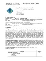 Phân tích yêu cầu phần mềm