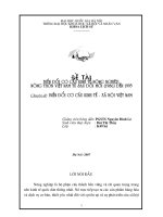 Biến đổi cơ cấu kinh tế Việt Nam  từ 1986-1995