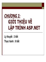 Giới thiệu về lập trình ASP.NET