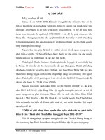 Tăng nguồn thu ngân sách cho sự phát triển kinh tế của Thành phố Thanh Hoá trong giai đoạn 2001- 2010