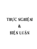 Thực nghiệm và biện luận   hoạt tính của xúc tác phức sắt (II)