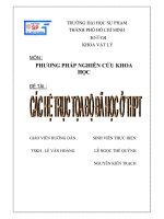 Các hệ trục tọa độ đã học ở THPT