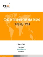 Công ty giải pháp thẻ minh thông Company Profile