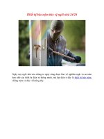 Thiết bị báo trộm bảo vệ ngôi nhà 24 trên 24h